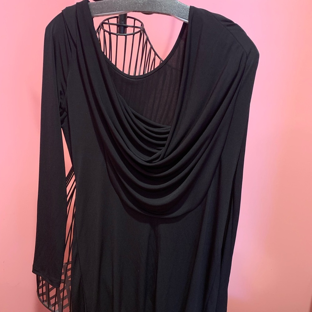 Bcbg generation drape long sleeve dress